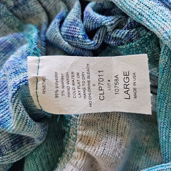 Elan Tube Top Romper Womens Large Beach Coverup Tropical Mermaid Summer Knit NWT - Picture 8 of 8